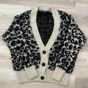 GB Fashion animal print cardigan
